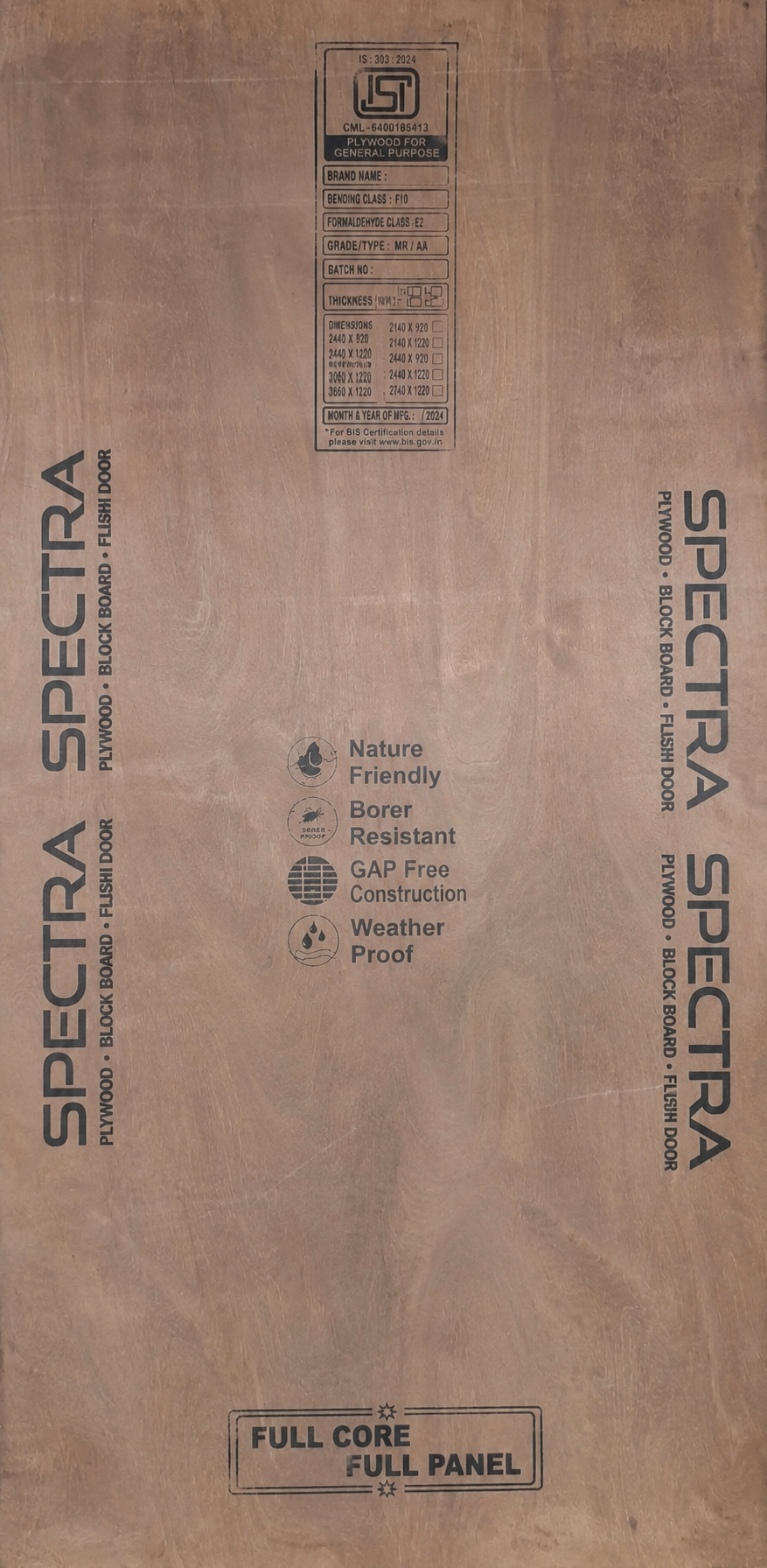 Full Spectra MR grade plywood sheet